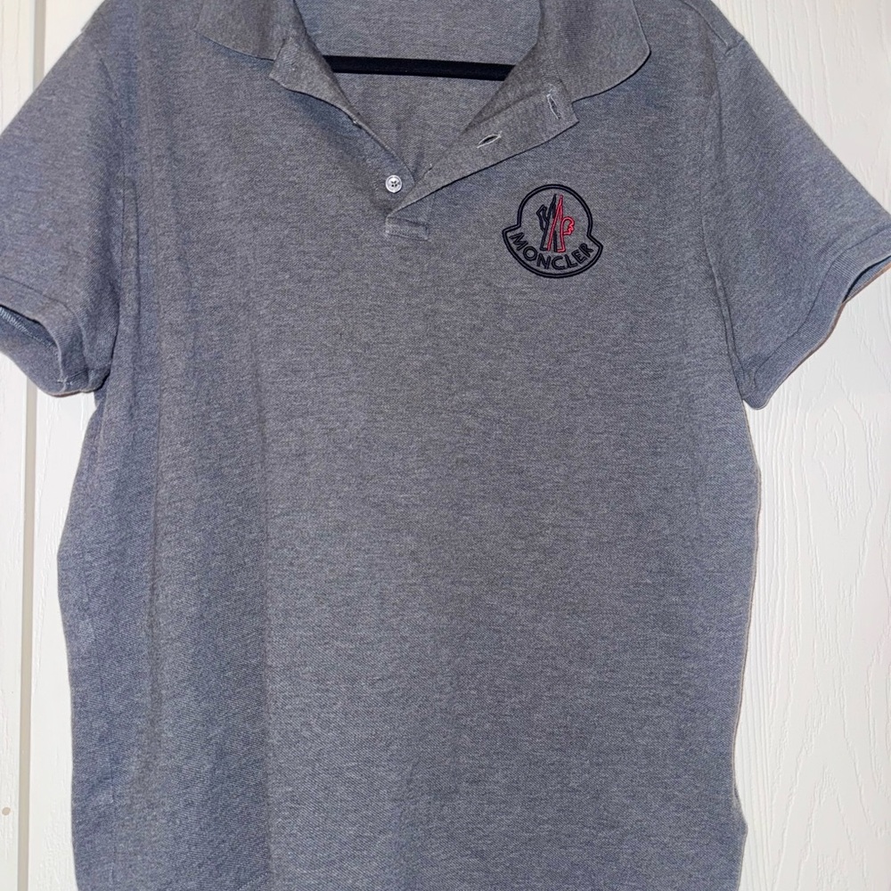 Moncler Gray Polo Shirt